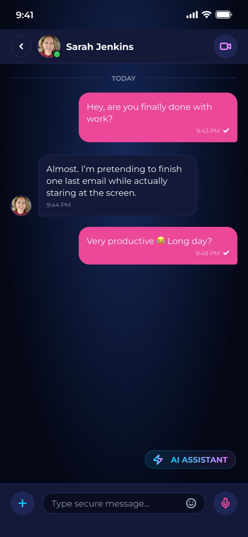 FaseU private chat with AI assistant